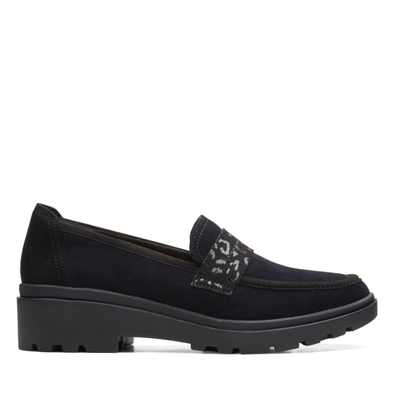 Schwarzes Wildleder Calla Ease Schwarzes Wildleder Clarks