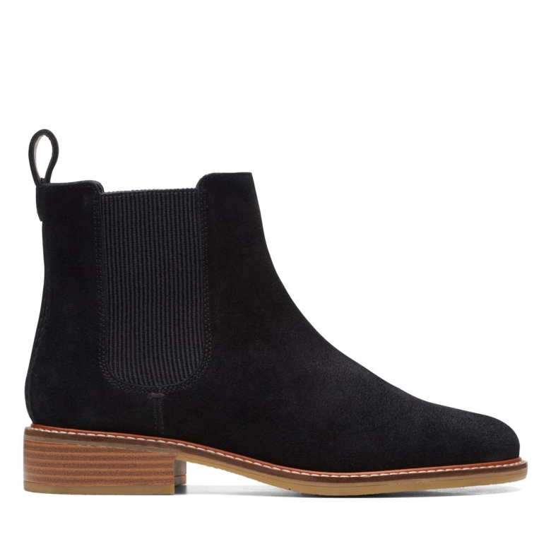 Schwarzes Wildleder Cologne Arlo Schwarzes Wildleder Clarks