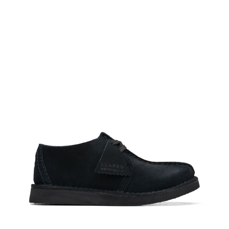 Schwarzes Wildleder Desert Trek ältere Schwarze Wildleder Clarks