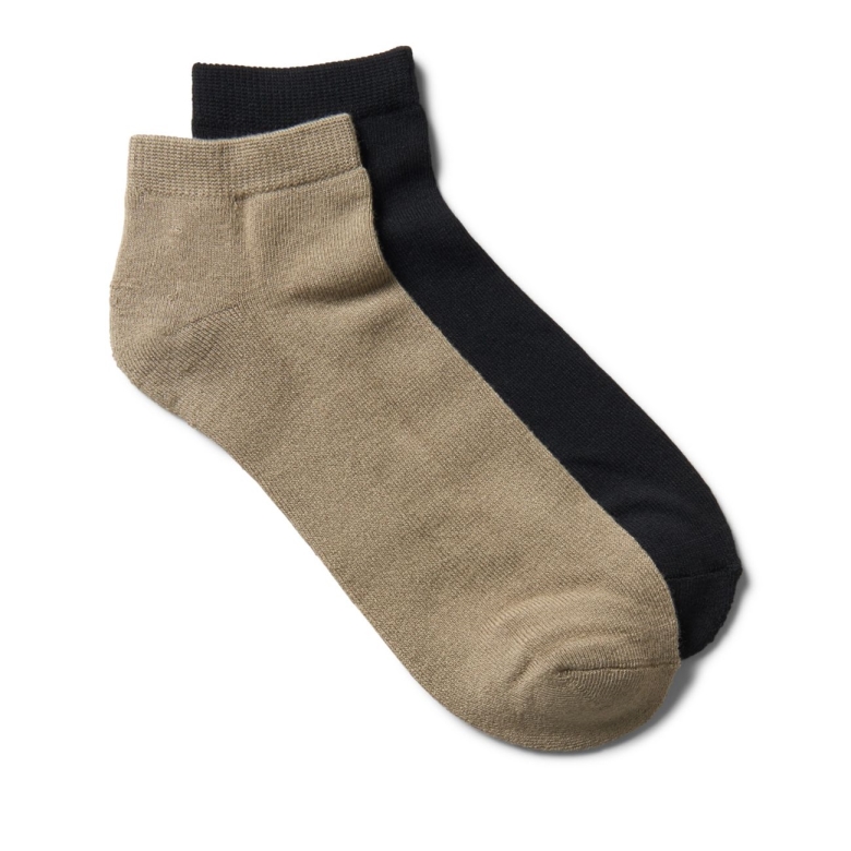 Schwarz/hellbraun Clarks Bamboo No Show Schwarz/hellbraun