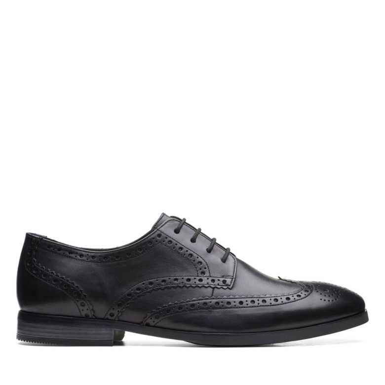 Bradish Limit Schwarzes Leder Schwarzes Leder Clarks