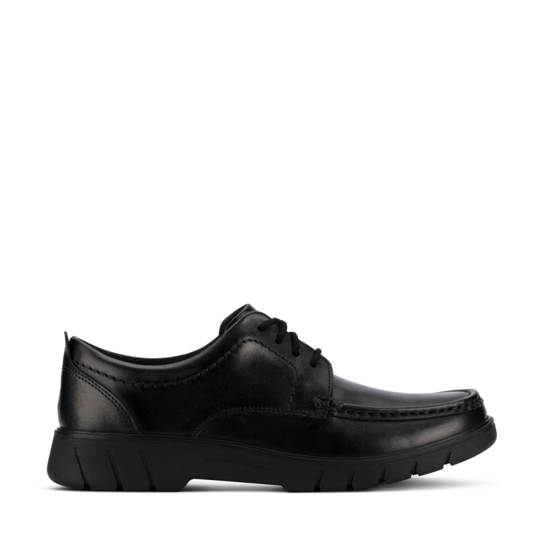 Zweig Spitze Jugend Schwarzes Leder Clarks Schwarzes Leder