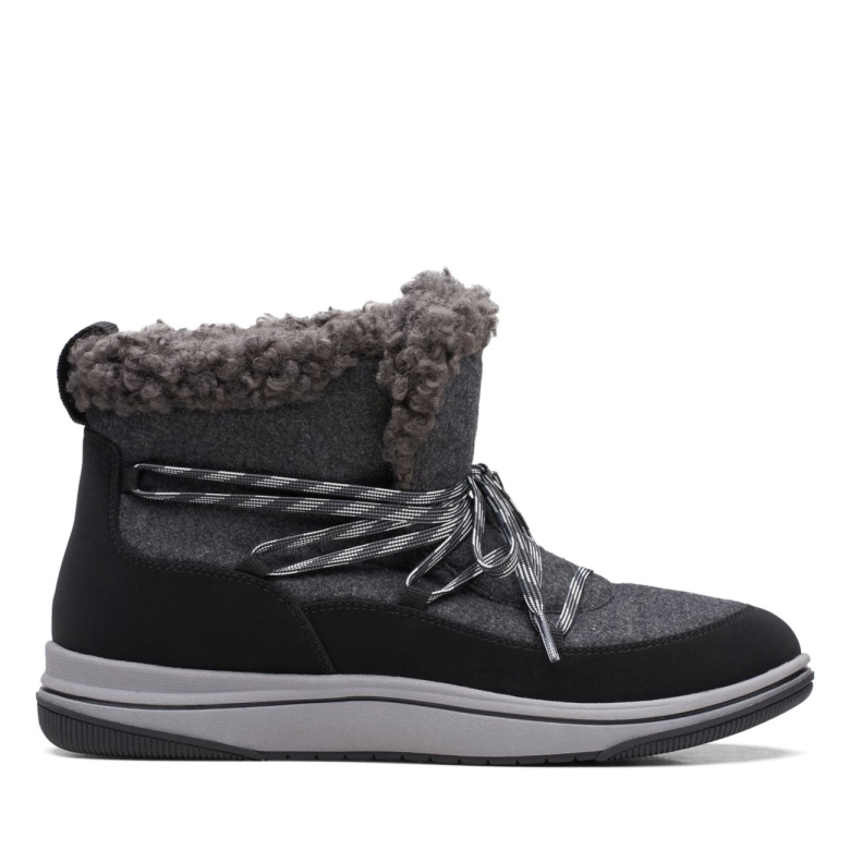 Breeze Glacier Schwarzes Textil Clarks Schwarzes Textil