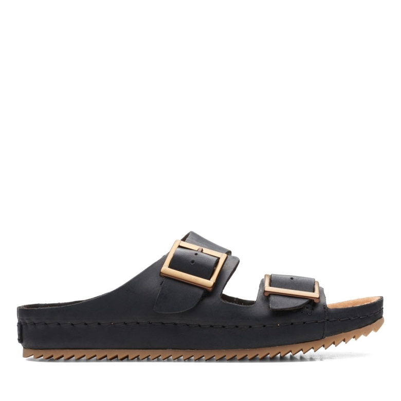 Brookleigh Sonnenschwarzes Leder Clarks Schwarzes Leder