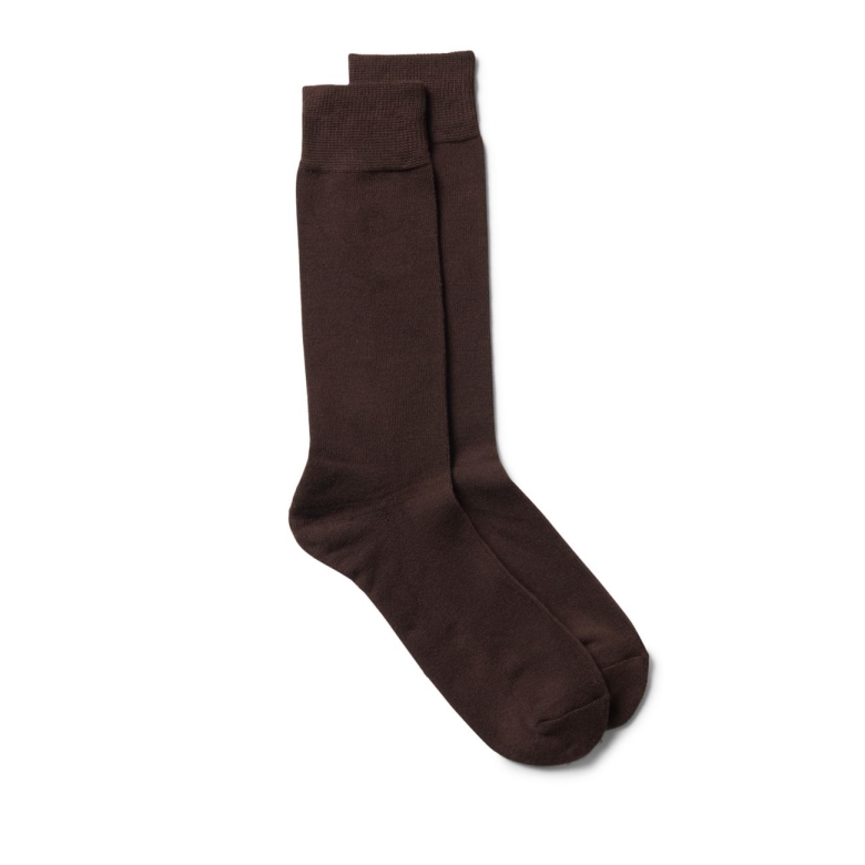 Braun Classic Bamboo Crew Brown Clarks