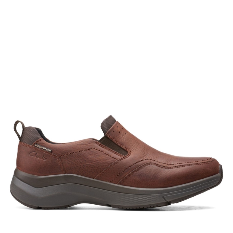 Braun Geölt Clarks Welle 20 Rand Braun Geölt