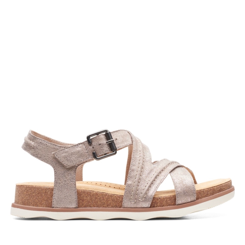 Brynn Ave Taupe Metallic Clarks Taupe Metallic