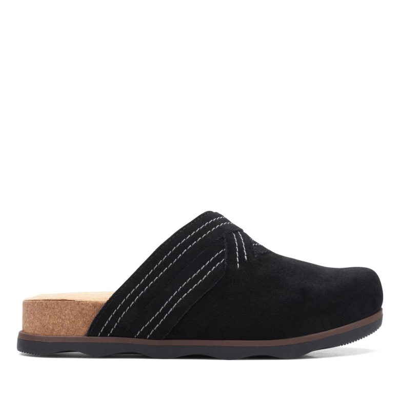 Brynn Glide Schwarzes Wildleder Schwarzes Wildleder Clarks