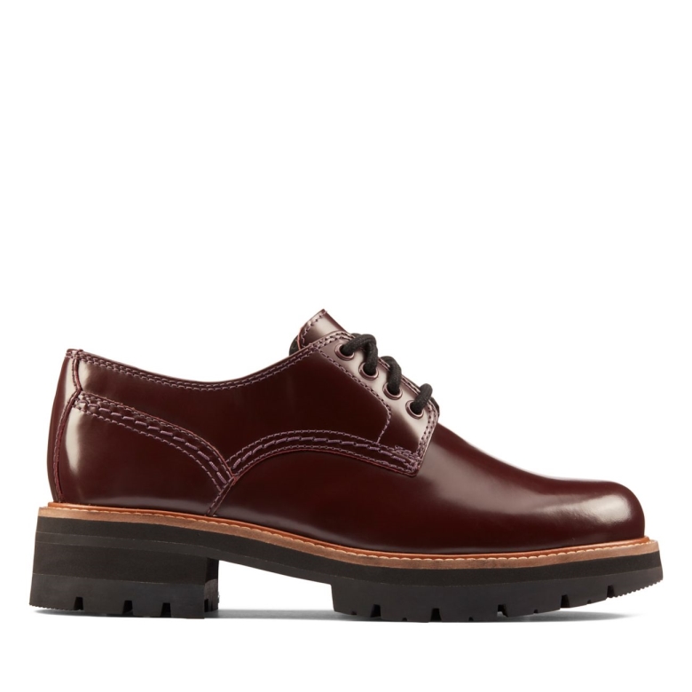 Bordeauxfarbenes Anführer Orianna Derby Bordeauxfarbenes Anführer Clarks