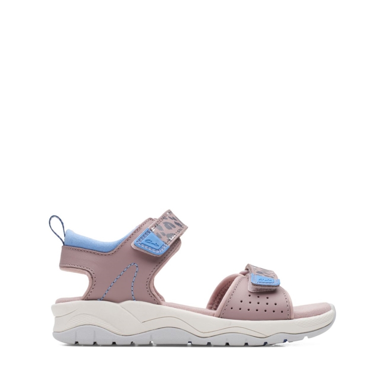 C Lowder Print Kid Grau/pink Clarks Grau/pink