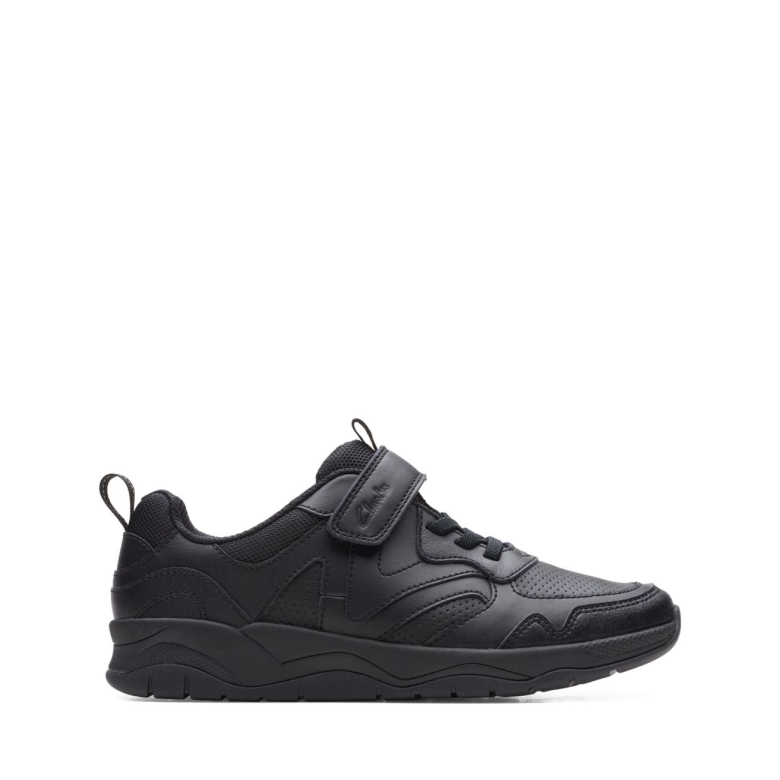 C Lowder Sprint älteres Schwarzes Leder Clarks Schwarzes Leder