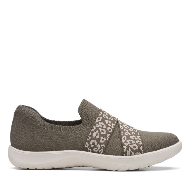 Clarks Adella Stride Dunkeloliv Dunkeloliv