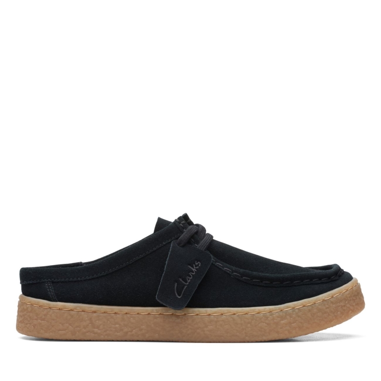 Clarks Barleigh Mule Schwarzes Wildleder Schwarzes Wildleder
