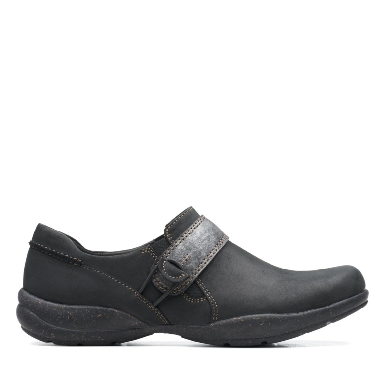 Clarks Schwarze Kombination Roseville Punkt Schwarze Kombination