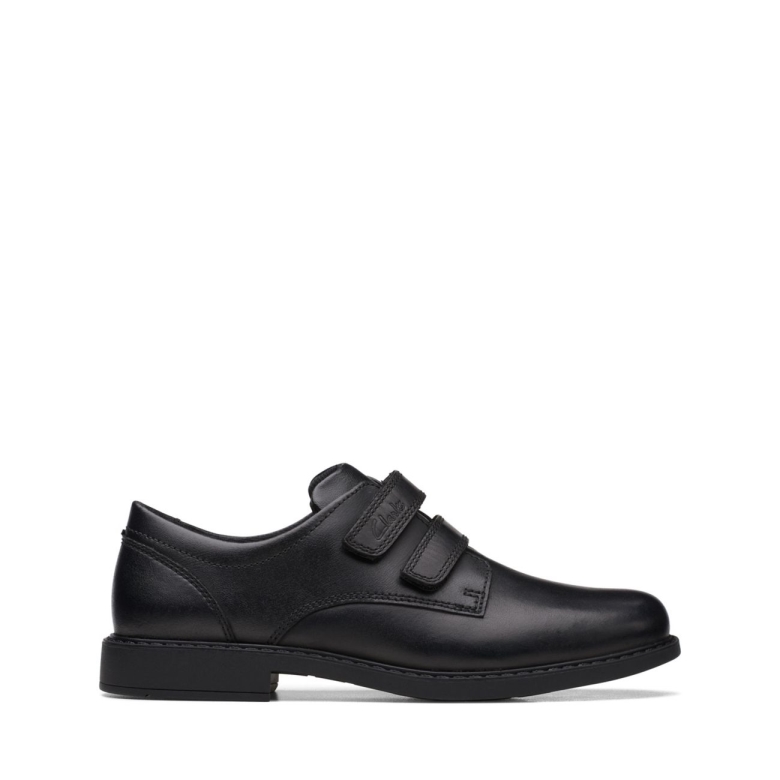 Clarks Schwarzes Leder Scala Pace älteres Schwarzes Leder