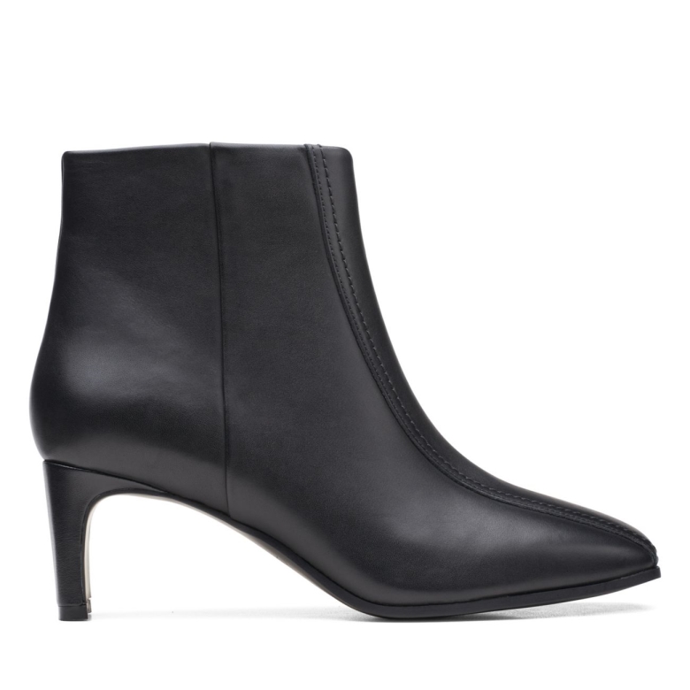 Clarks Schwarzes Leder Seren 55 Top Schwarzes Leder