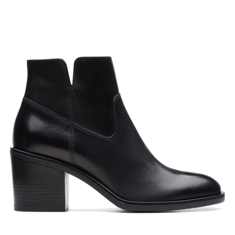 Clarks Schwarzes Leder Ventilstino Lo Schwarzes Leder