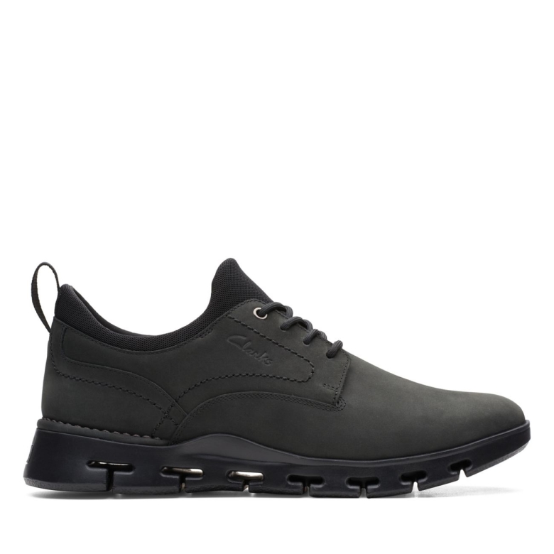 Clarks Schwarz Nubuk Natur X Zwei Schwarz Nubuk