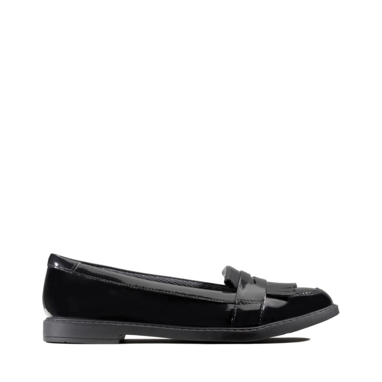 Clarks Lack Schwarz Scala Bright Kid Lack Schwarz