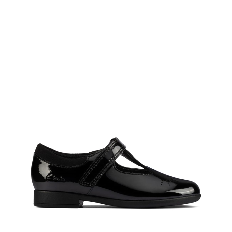 Clarks Lack Schwarz Scala Spirit Kleinkind Lack Schwarz