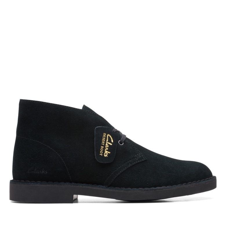 Clarks Wüstenstiefel Evo Aus Schwarzem Wildleder