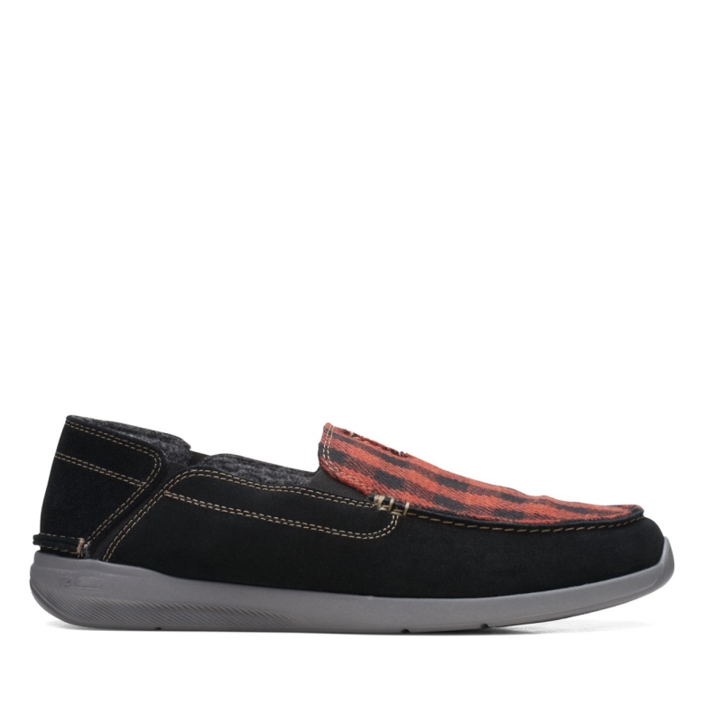 Clarks Schwarzes Wildleder Gorwstep Schwarzes Wildleder