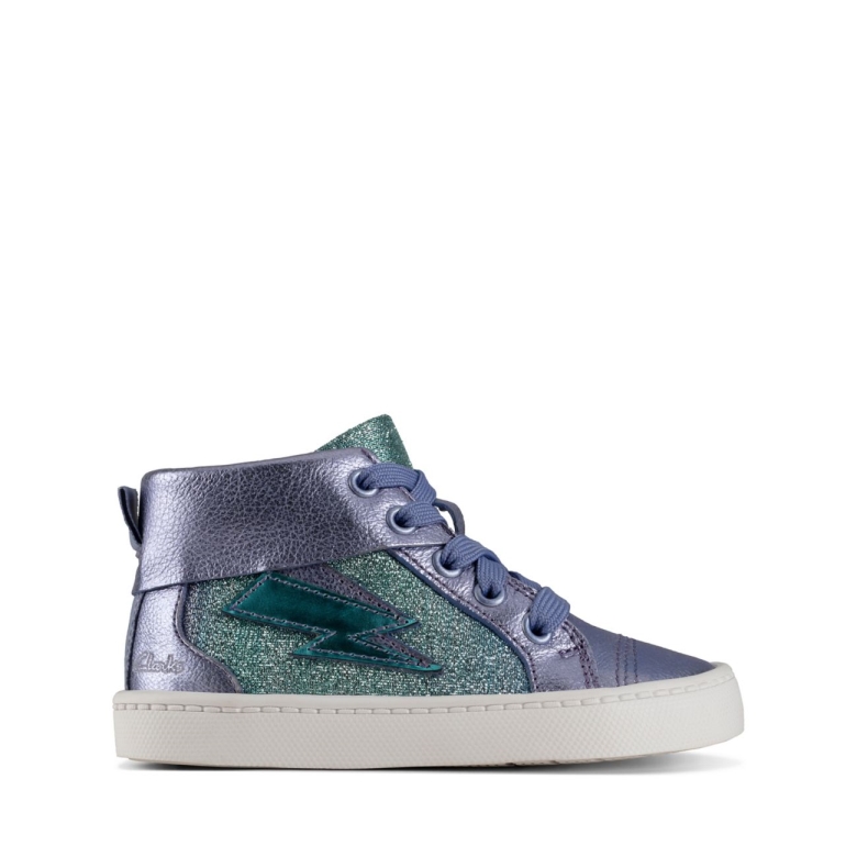 Clarks City Mythos Kleinkind Flieder Leder Flieder Leder
