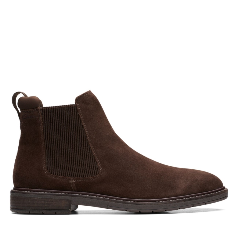 Clarks Clarkdale Hall Dunkelbraunes Wildleder Dunkelbraunes Wildleder