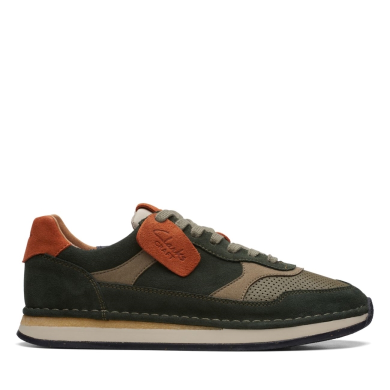 Clarks Craft Run Tor Olivenkombination Olivenkombination