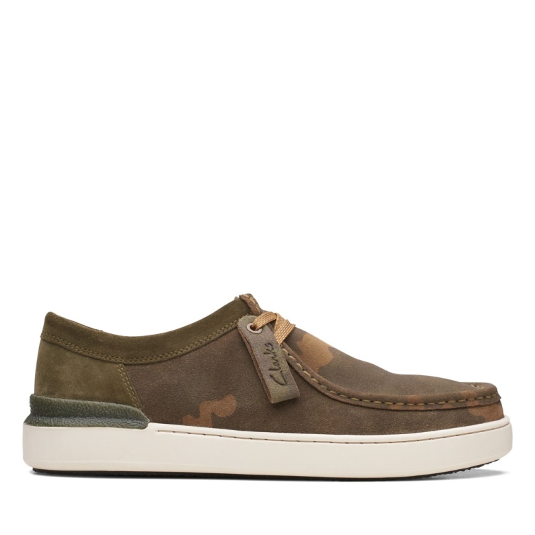 Clarks Dunkeloliv Kombi Court Lite Wally Dunkeloliv Kombi
