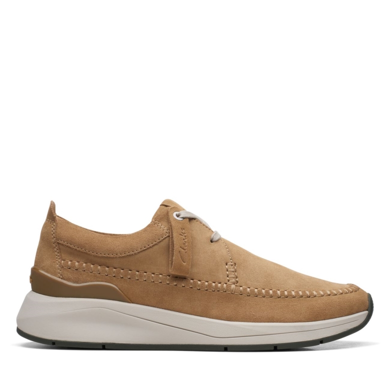 Clarks Wildleder In Dunklem Sand, Coast Lite-gewebe, Wildleder In Dunklem Sand
