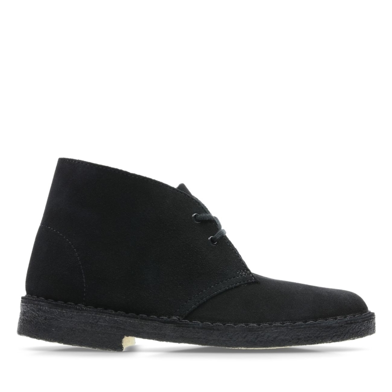 Clarks Desert Boot Schwarzes Wildleder Schwarzes Wildleder