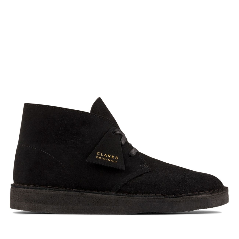 Clarks Desert Kohle Schwarzes Wildleder Schwarzes Wildleder