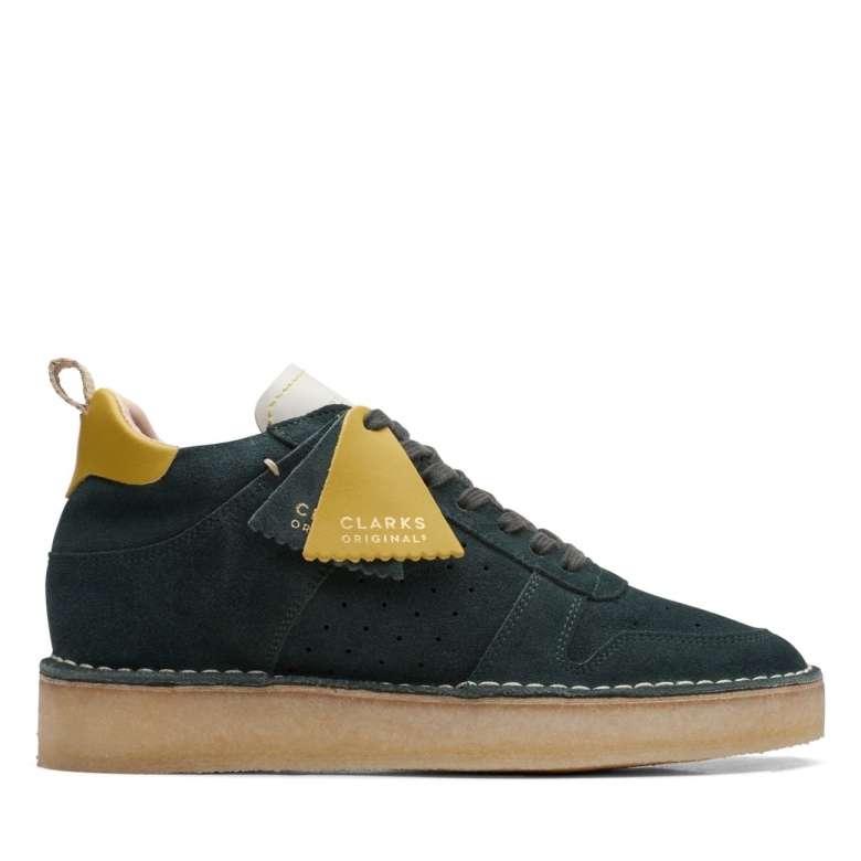 Clarks Desert Run Dunkelgrünes Wildleder Dunkelgrünes Wildleder