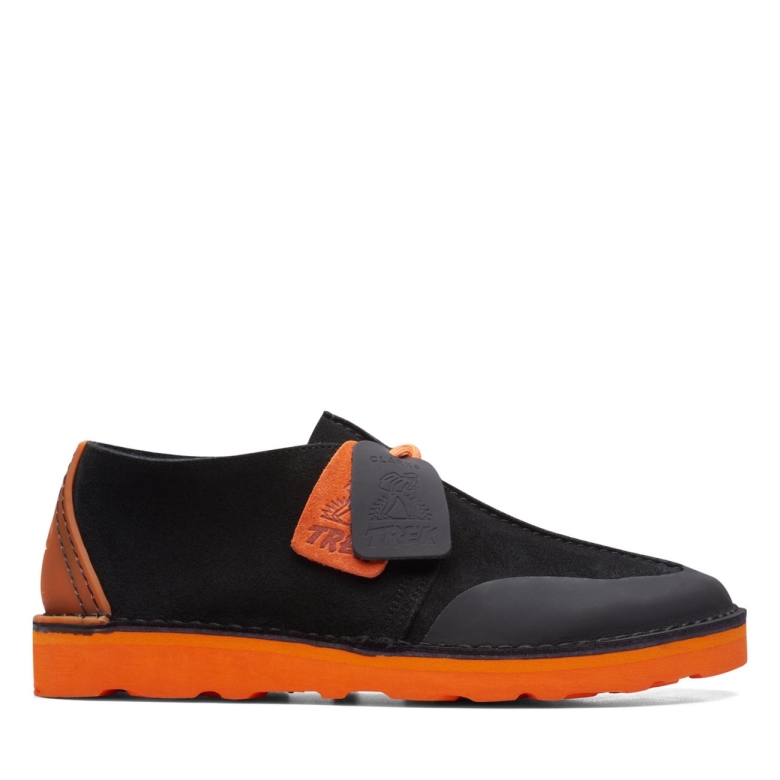 Clarks Deserttrekftre Schwarz/orange Schwarz/orange