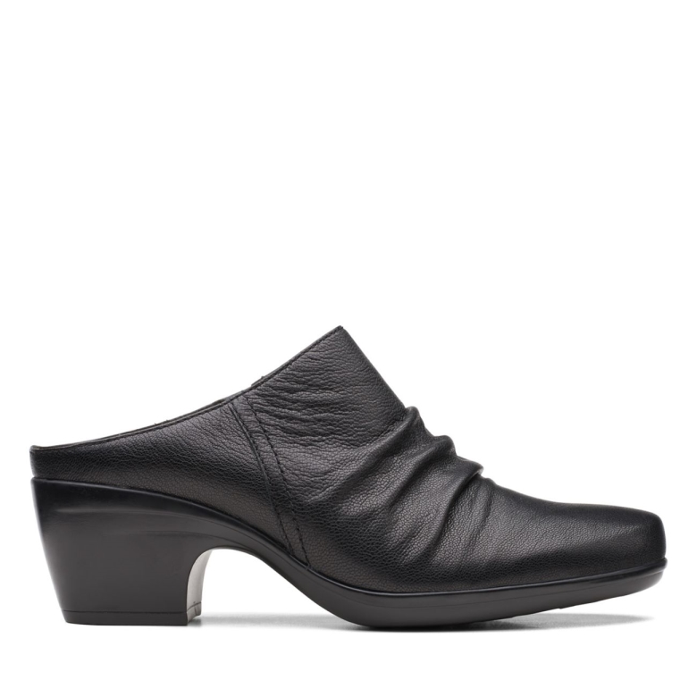 Clarks Emily Charme Schwarzes Leder Schwarzes Leder