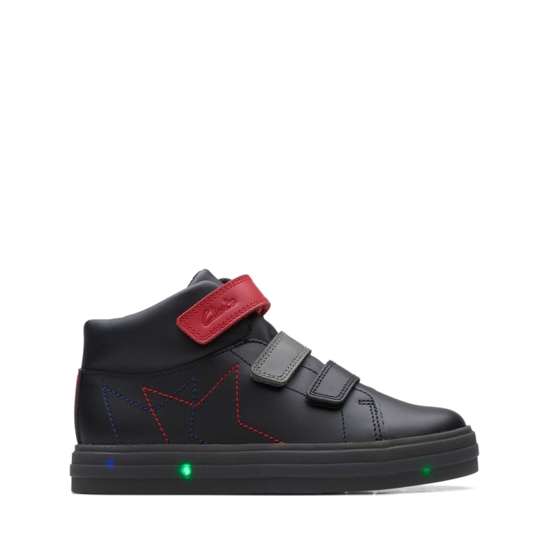Clarks Flare Show Kid Schwarze Kombination Schwarze Kombination