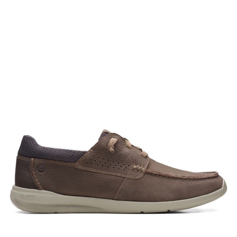 Clarks Gorwmoc Braunes Nubukleder Braunes Nubukleder