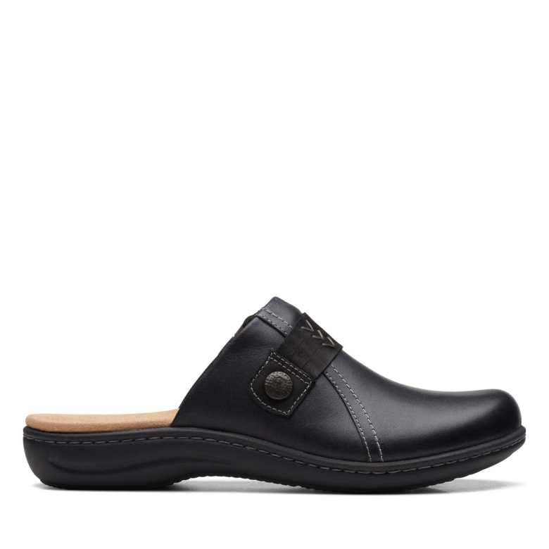 Clarks Laurieann Ella Schwarzes Leder Schwarzes Leder