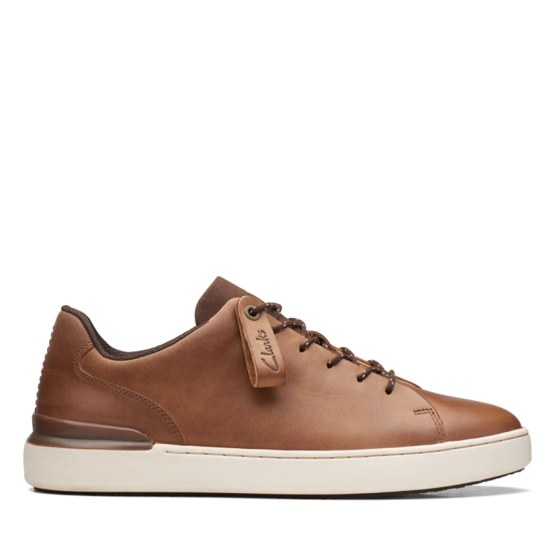 Clarks Light Tan Court Lite Spitze Hellbraun