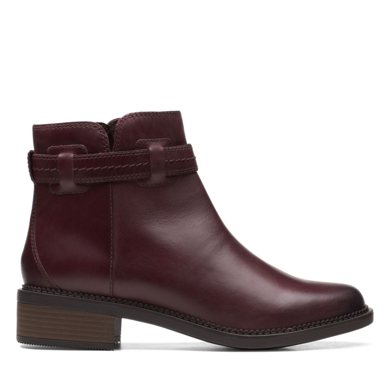 Clarks Maye Ease Dunkelbraunes Leder Dunkelbraunes Leder