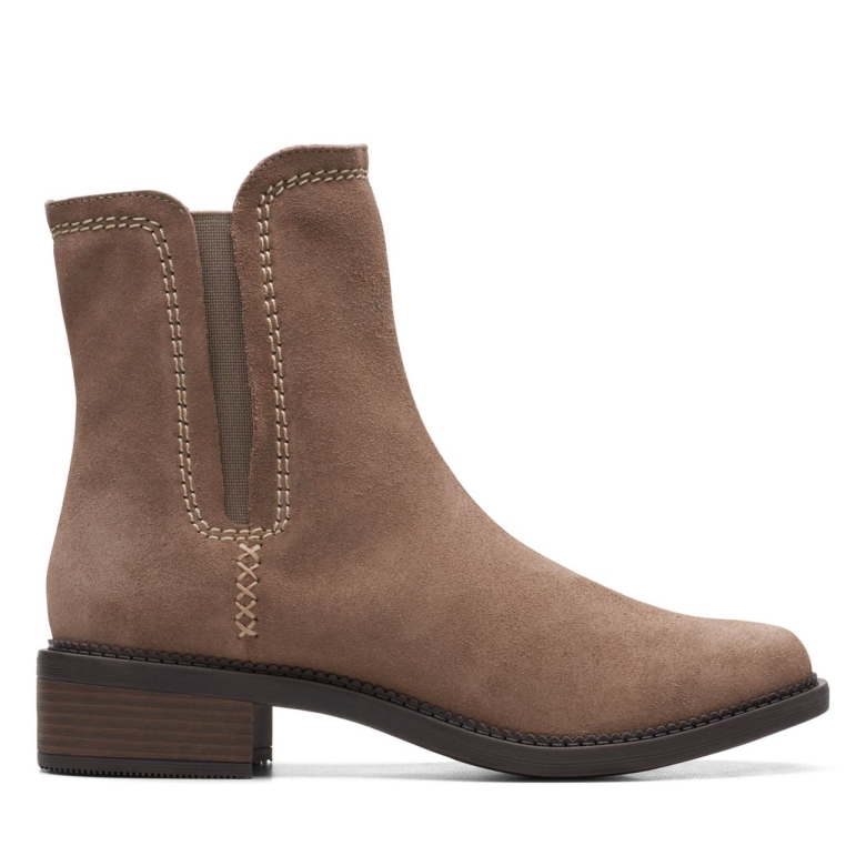 Clarks Maye Reißverschluss Kiesel-wildleder Kiesel-wildleder