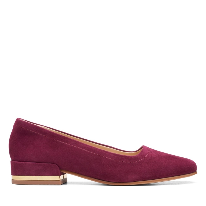 Clarks Merlot Wildleder Seren 30 Court Merlot Wildleder