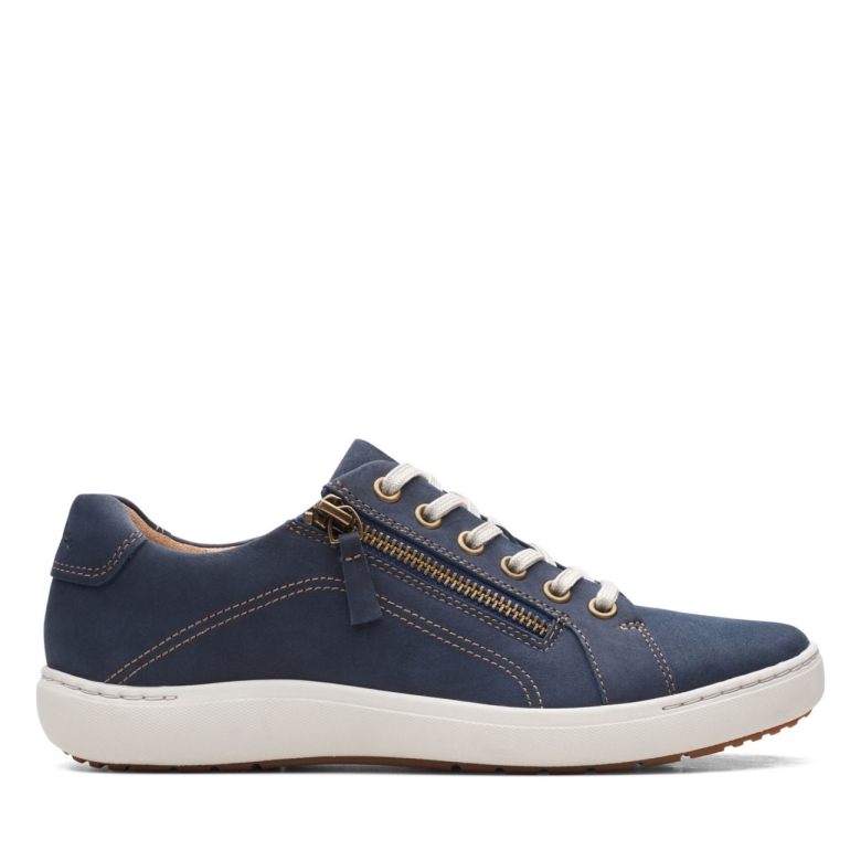 Clarks Nalle Lace Navy Nubuk