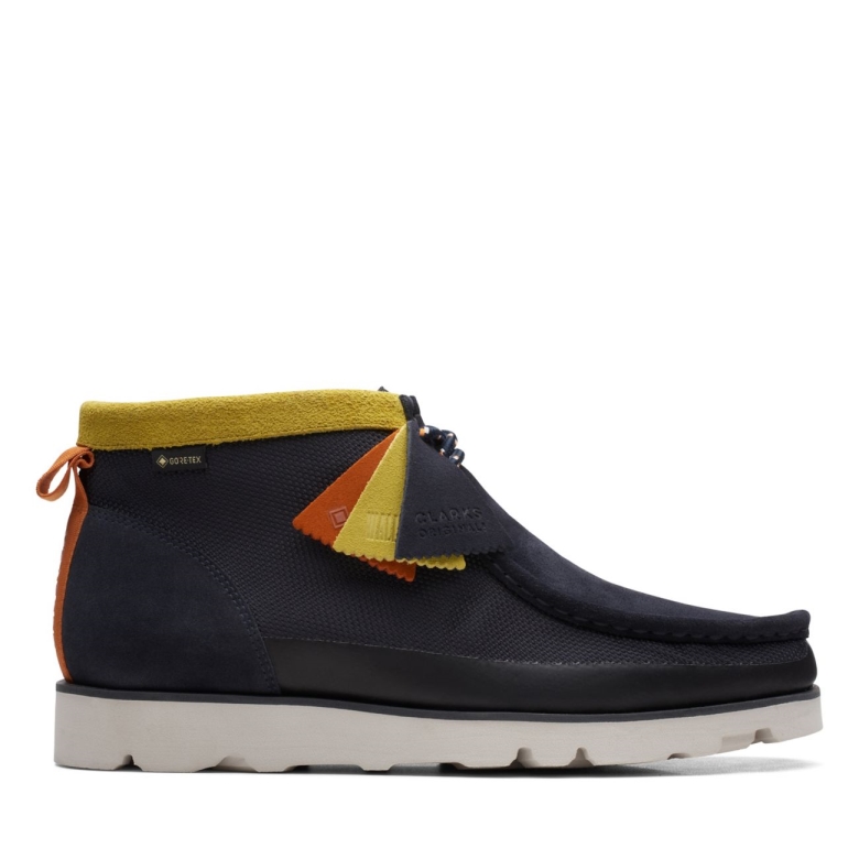 Clarks Marine Kombination Wallabee 20 Gtx Marine Kombination