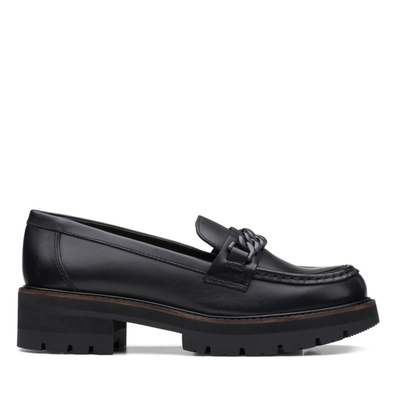 Clarks Orianna Edge Schwarzes Leder Schwarzes Leder
