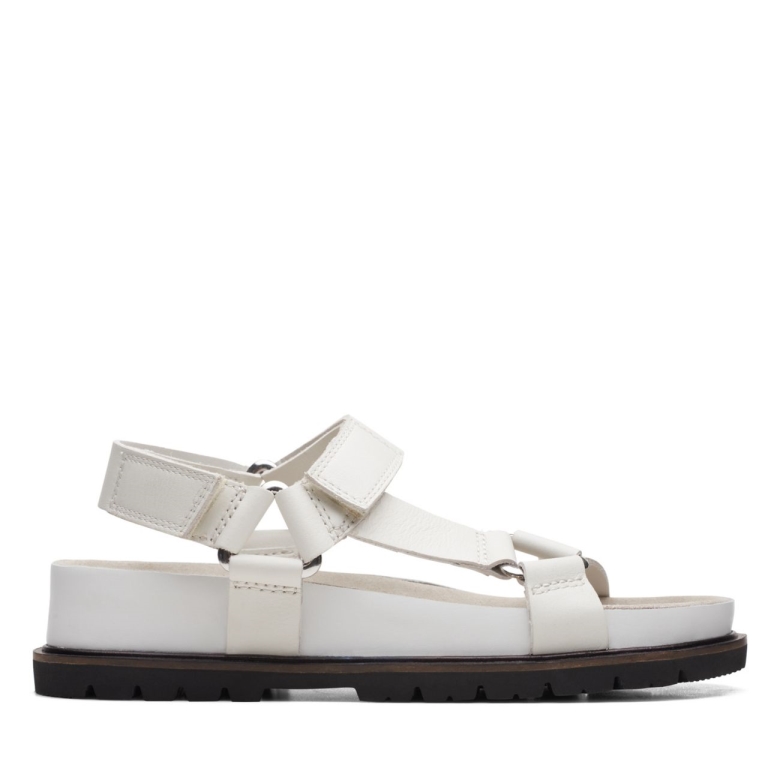 Clarks Orianna Sportliches Weißes Leder