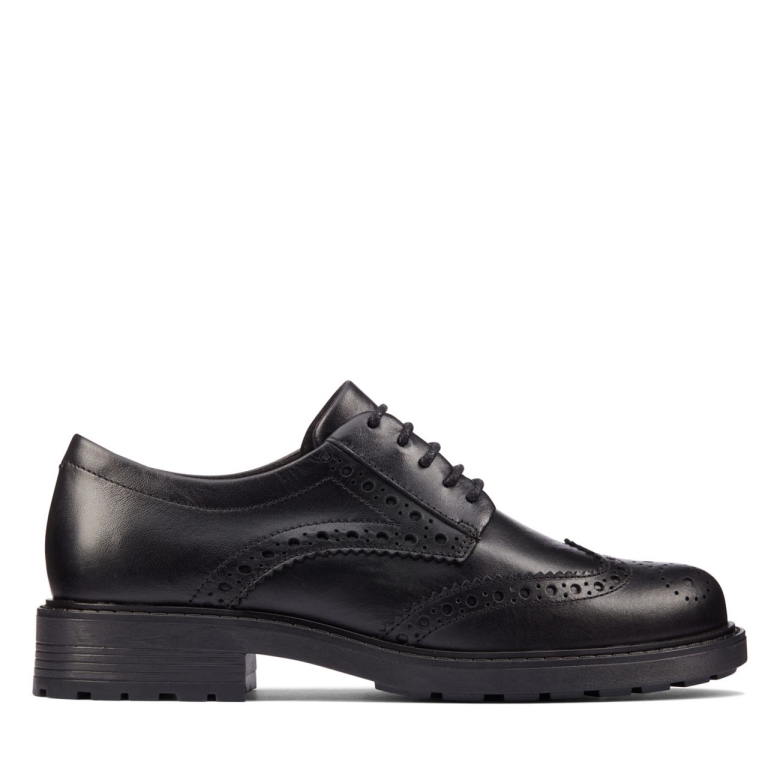 Clarks Orinoco 2 Limit Schwarzes Leder Schwarzes Leder