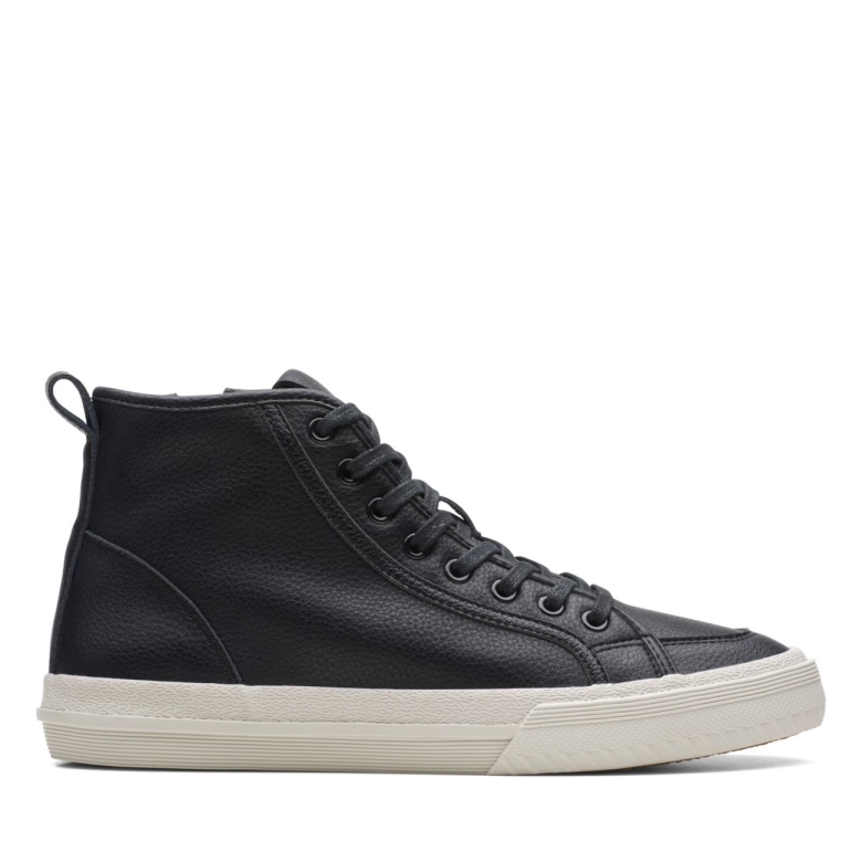 Clarks Roxby Hallo Schwarzes Leder