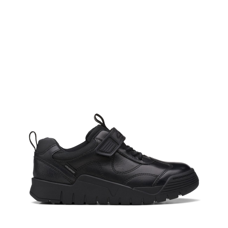 Clarks Scooter Dry Kid Schwarz Wasserdicht Schwarz Wasserdicht